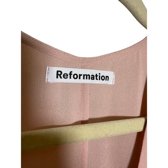 Reformation Winslow Blush Wrap Front Maxi Dress - Picture 5 of 10